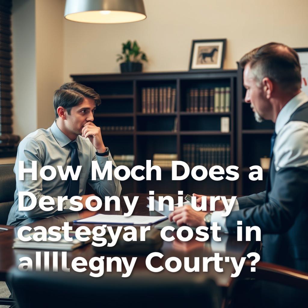 How much does a personal injury lawyer cost in Allegany County
