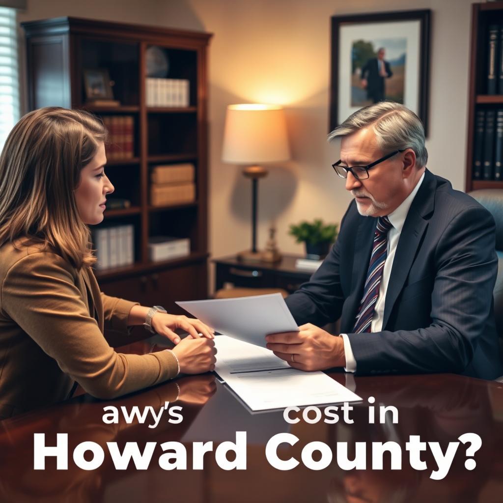 How much does a personal injury lawyer cost in Howard County