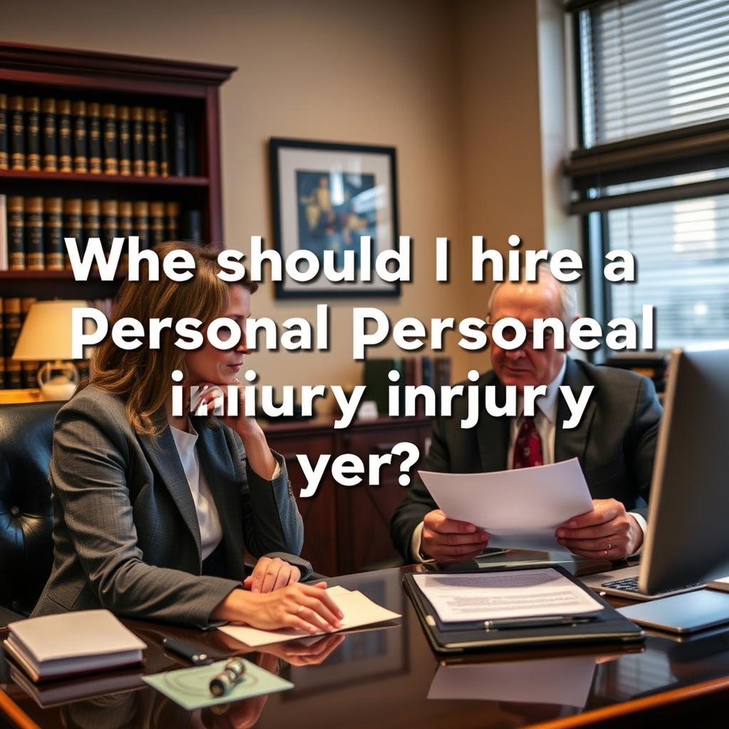 When should I hire a personal injury lawyer in Capitol Hill